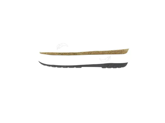 Seitenansicht einer Sohle, die bequemes und leichtes Gehen durch ergonomisches Design ermöglicht